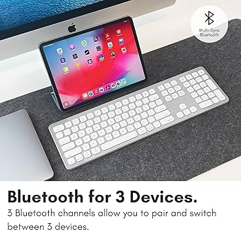 Amazon | MACALLY Mac ワイヤレス Bluetooth キーボード マルチ